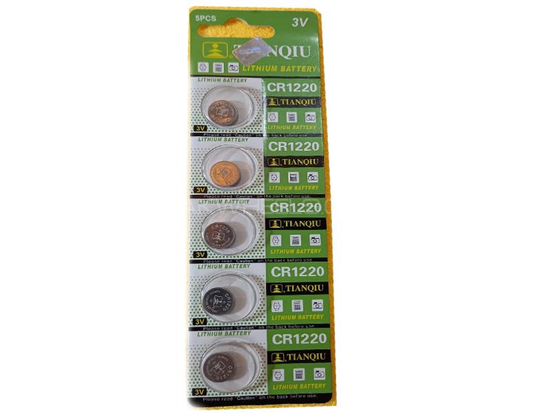 Car Remote Multi Use Cells Lithium Battery 3v 5pcs Pack CR1220 for sale in Lahore Image-1