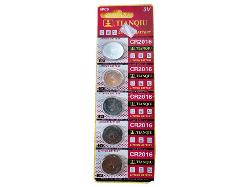 Car Remote Multi Use Cells Lithium Battery 3v 5pcs Pack CR2016 for sale in Lahore Image-1