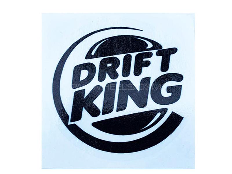 Drift King Car Vinyl Sticker - Black  for sale in Karachi Image-1