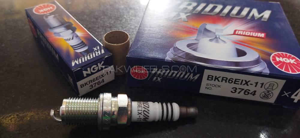 NGK Spark Plug BKR6EIX-11(3764) for Corolla, Civic and City for sale in Rawalpindi Image-1