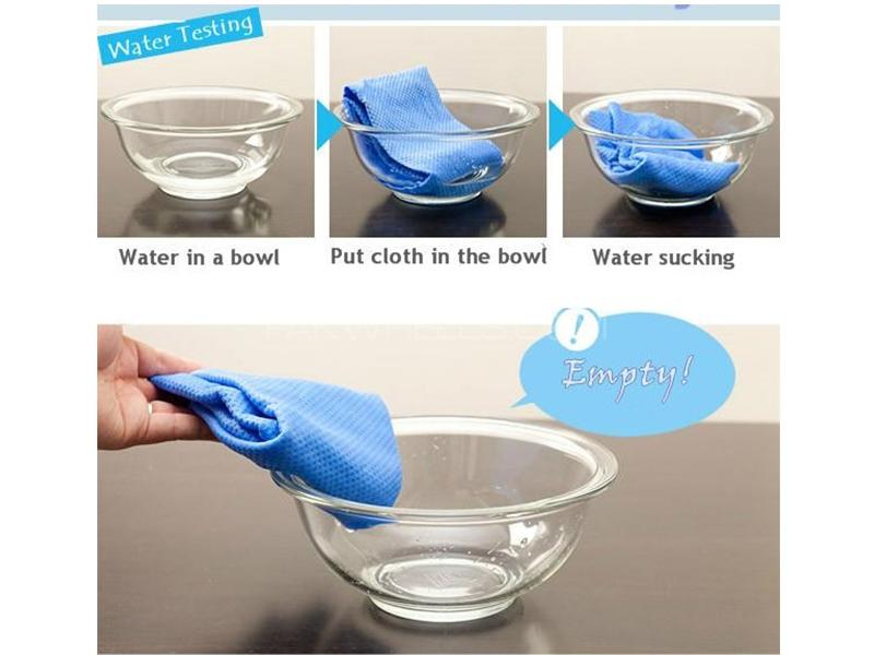 MicroFiber Cloth Blue 30cm × 60 cm - Pack Of 5 MicroFiber Cloth Blue 30cm × 60 cm - Pack Of 5 Image-3
