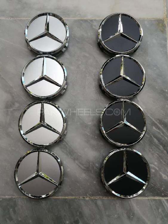 75mm Mercedes Benz Wheel Center Cups W203 W204 W211 W212 Image-1