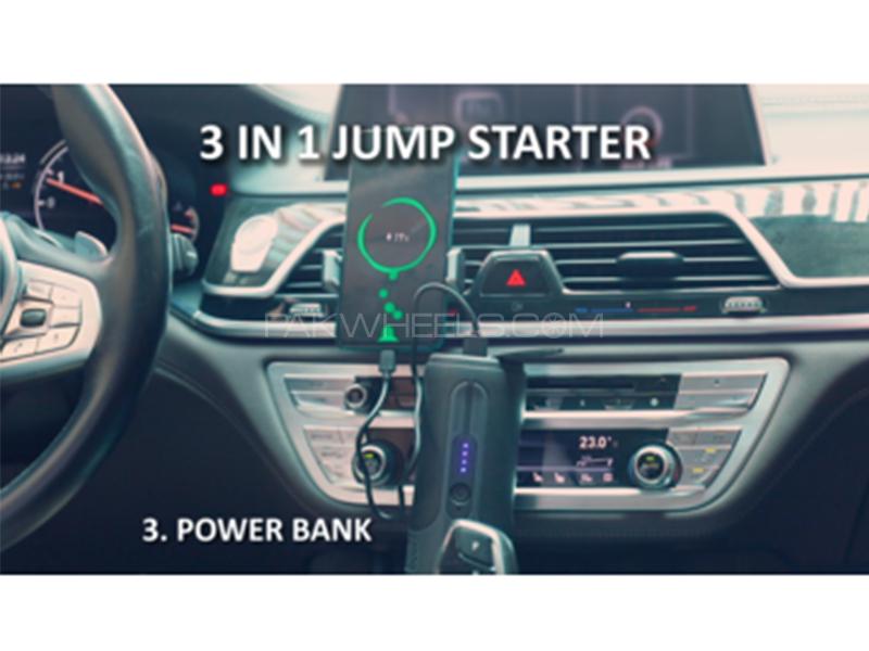 3 In 1 Rechargeable Car Battery Jump Starter Power Bank & Portable Vacuum Cleaner 10000mAh  3 In 1 Rechargeable Car Battery Jump Starter Power Bank & Portable Vacuum Cleaner 10000mAh  Image-4