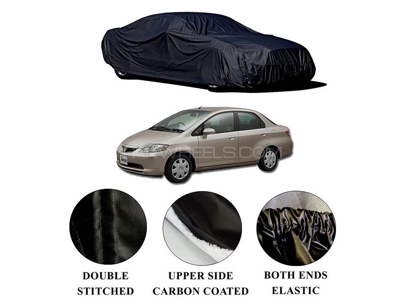 Honda City 2003-2008 Polymer Carbon Coated Car Top Cover for sale in Karachi Image-1