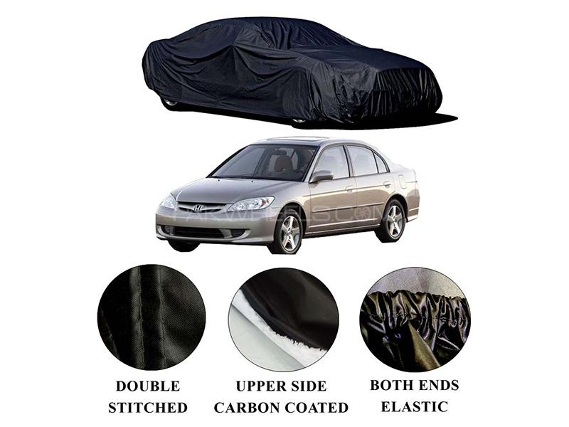 Honda Civic 2002-2006 Polymer Carbon Coated Car Top Cover for sale in Karachi Image-1