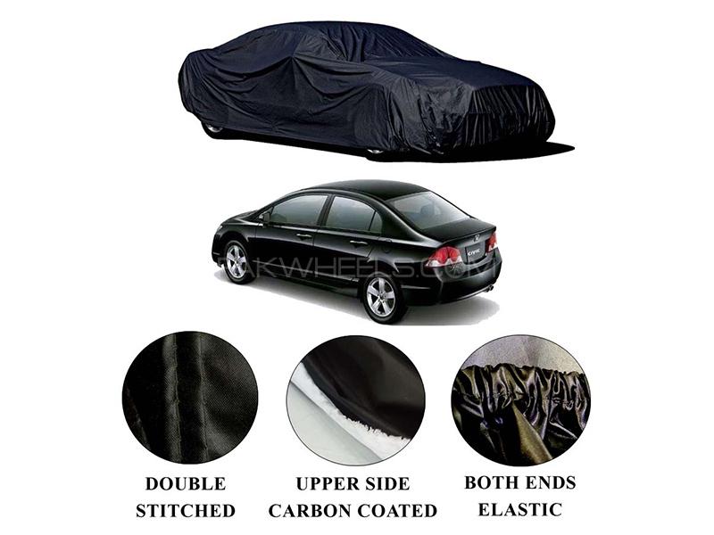 Honda Civic 2006-2012 Polymer Carbon Coated Car Top Cover for sale in Karachi Image-1