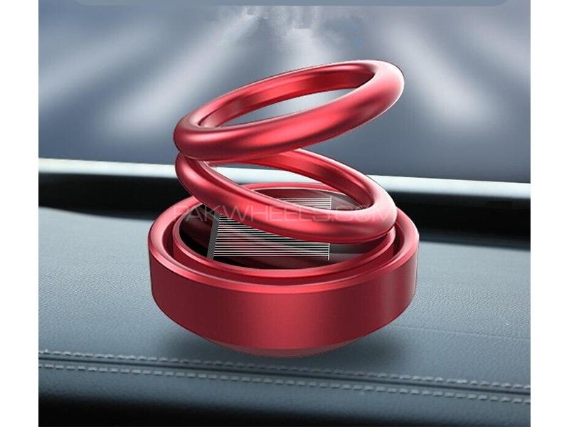 Solar Ring Car Air Freshener - Red Image-1