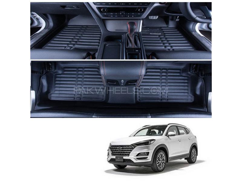 Hyundai Tuscon 2020-2021 5D Floor Mat - Black  for sale in Karachi Image-1