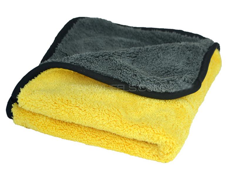MicroFiber Towel Yellow And Grey 40cm x 30cm - Pack Of 3 for sale in Karachi Image-1