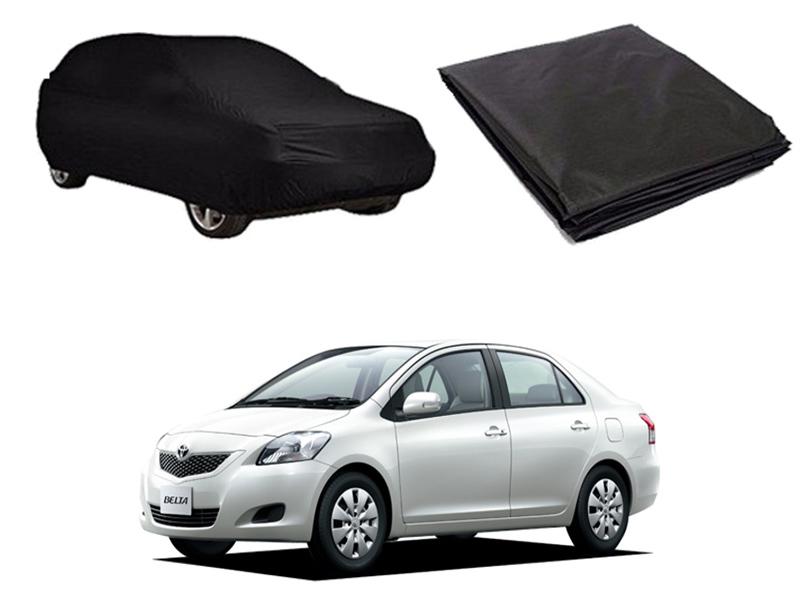 Toyota Belta 2005-2012 PVC Water Proof Top Cover - Black  Image-1