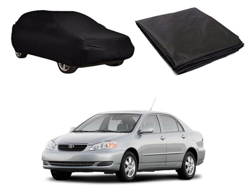 Toyota Corolla 2002-2008 PVC Water Proof Top Cover - Black  Image-1