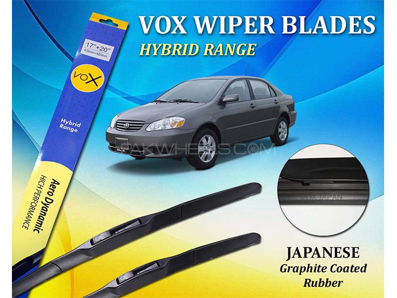 Toyota Corolla 2002-2008 VOX Japanese Rubber Hybrid Wiper Blades Image-1
