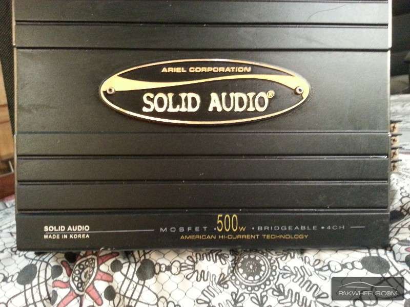 Solid Audio 500W 4-channel Amplifier & Sony Xplod sub woofer Image-1