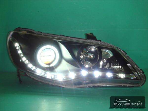 Civic Reborn Audi style Head lamps For Sale Image-1