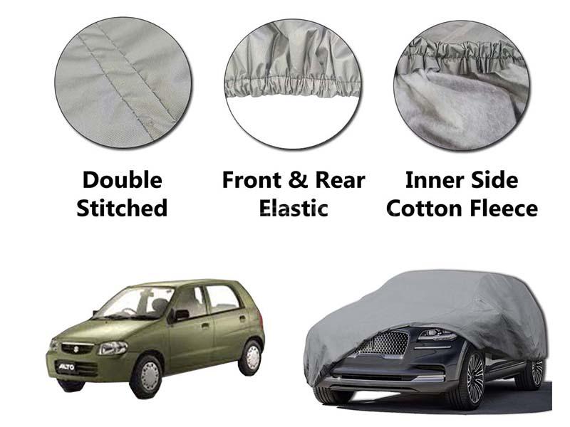 Suzuki Alto VXR 2000-2012 PVC Cotton Double Stitched Car Top Cover  Image-1