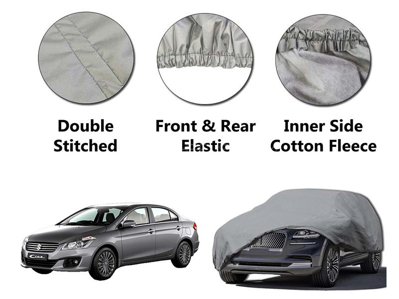 Suzuki Ciaz 2017-2020 PVC Cotton Double Stitched Car Top Cover  Image-1