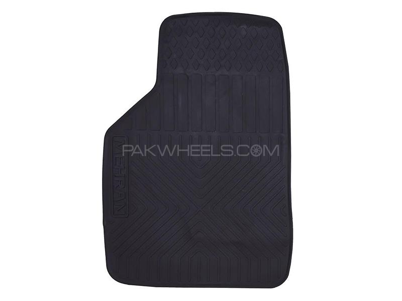 Diamond Latex Premium Black Suzuki Mehran Floor Mats| Plastic | Water Proof | Rubber Mats (P72) Diamond Latex Premium Black Suzuki Mehran Floor Mats| Plastic | Water Proof | Rubber Mats (P72) Image-2