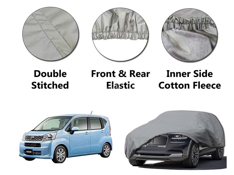 Daihatsu Move 2011-2021 PVC Cotton Double Stitched Car Top Cover  in Karachi
