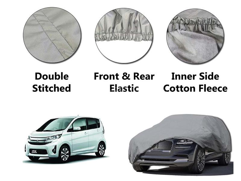 Mitsubishi EK Wagon 2013-2019 PVC Cotton Double Stitched Car Top Cover  in Karachi
