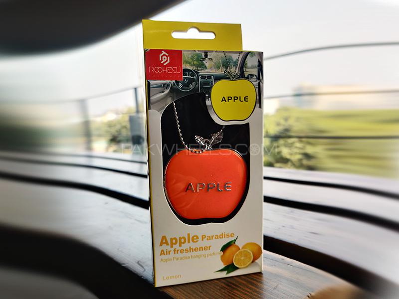 Apple Style Car Hanging Air Freshener | Aroma | Car Fragrance | Orange Apple Image-1