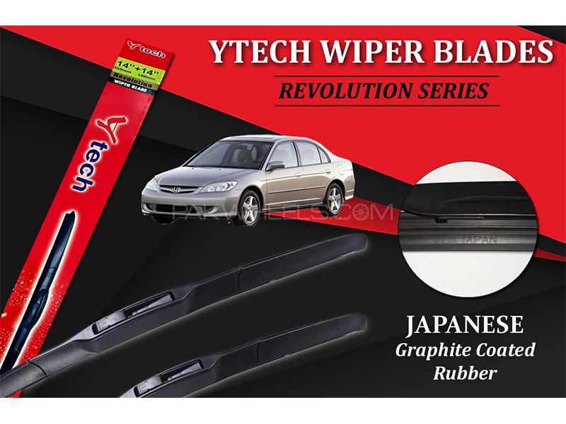 Honda Civic 2002-2006 Ytech WindShield Hybrid Wiper Blade | High Performance| Japanese Rubber  Image-1