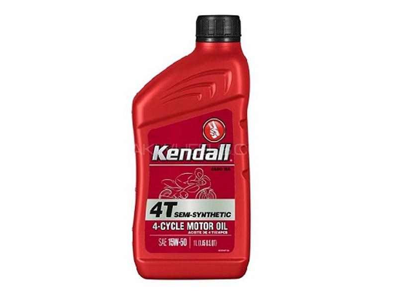 Kendall 4T 15w50 Semi Synthetic API SL Motorcycle Engine Oil 1L Image-1