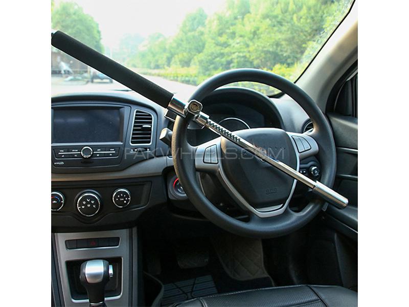 Universal Anti-Theft Extendable Car Steering Wheel Lock  Image-1