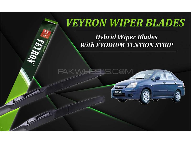 Suzuki Liana 2006-2014 VEYRON Hybrid Wiper Blades | Non Scratchable | Graphite Coated Image-1