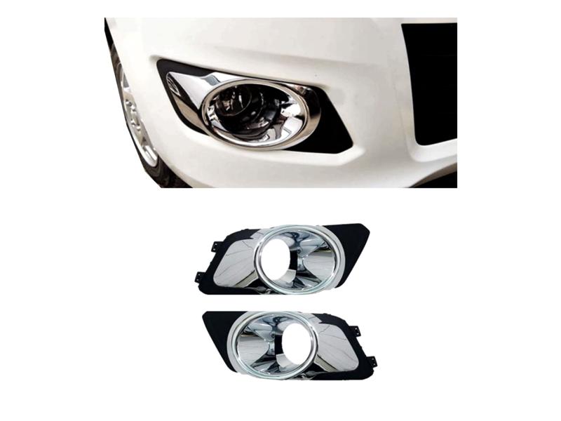Suzuki Wagon R Fog Lamp Chrome Cover 2pc Bumper Fog Lights Image-1