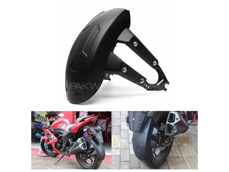 Motorcycle Extended Rear Mudguard Long Splash Guard Extension  Image-1