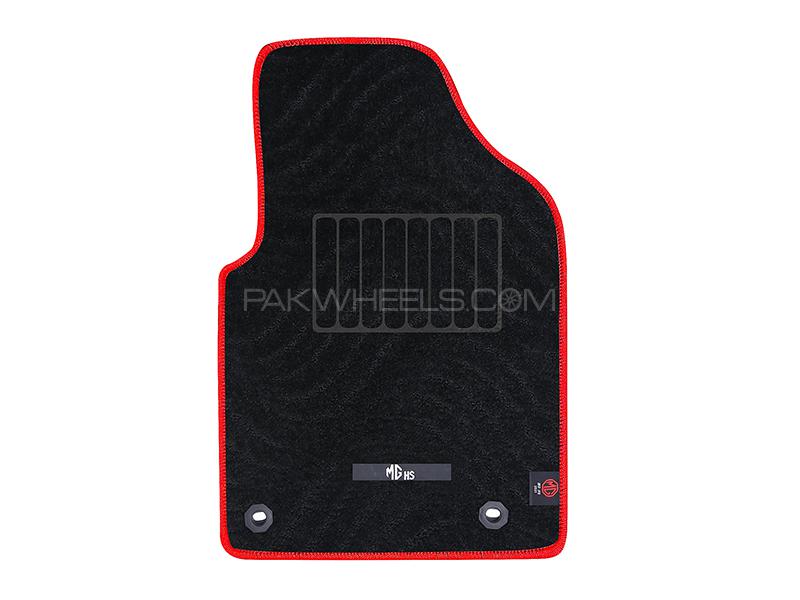 MG HS Carpet Premium Series Black Red Car Floor Mats (P1629) MG HS Carpet Premium Series Black Red Car Floor Mats (P1629) Image-2