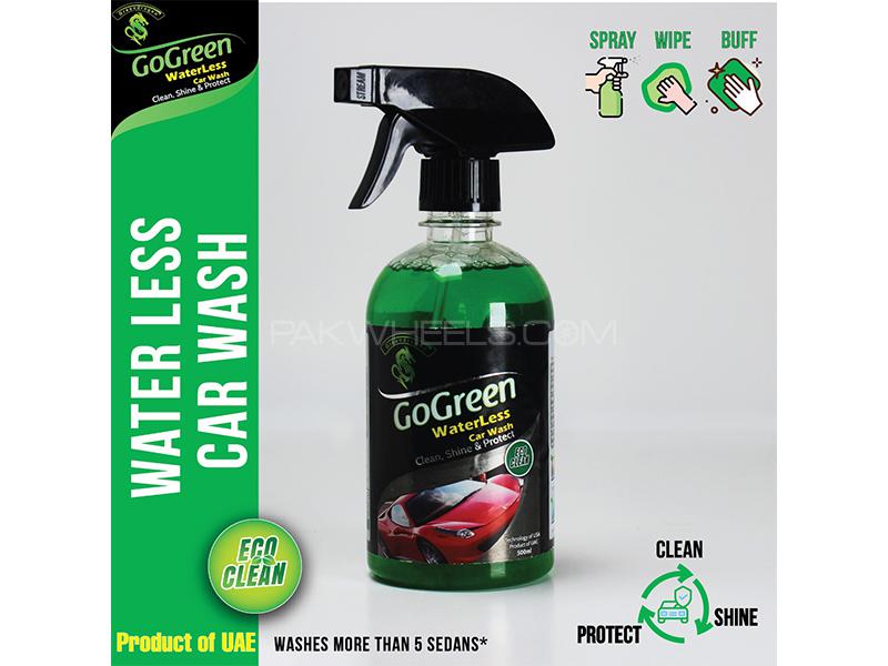 Go Green Waterless Car Wash Liquid - 500ml | Remove Dirt | Anti-Scratch  Image-1