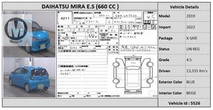 Used Daihatsu Mira X 2019