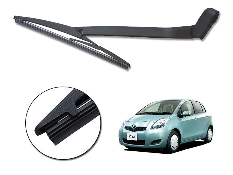 Toyota Vitz 2005-2010 Rear Wiper Blade With Arm | Graphite Coated Rubber  Image-1