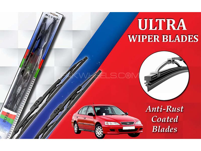 Honda City 1997-2002 Ultra Wiper Blades | Anti-Rust Coated | Metal Type  Image-1