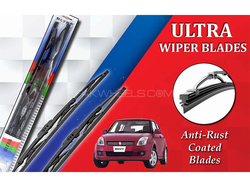 Suzuki Swift 2010-2021 Ultra Wiper Blades | Anti-Rust Coated | Metal Type  Image-1