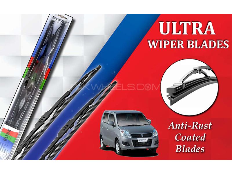 Suzuki Wagon R 2014-2022 Ultra Wiper Blades | Anti-Rust Coated | Metal Type 