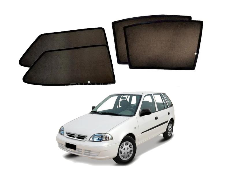 Suzuki Cultus 2000-2016 Fix Side Shade Black UV Protection Heat Protection  Image-1