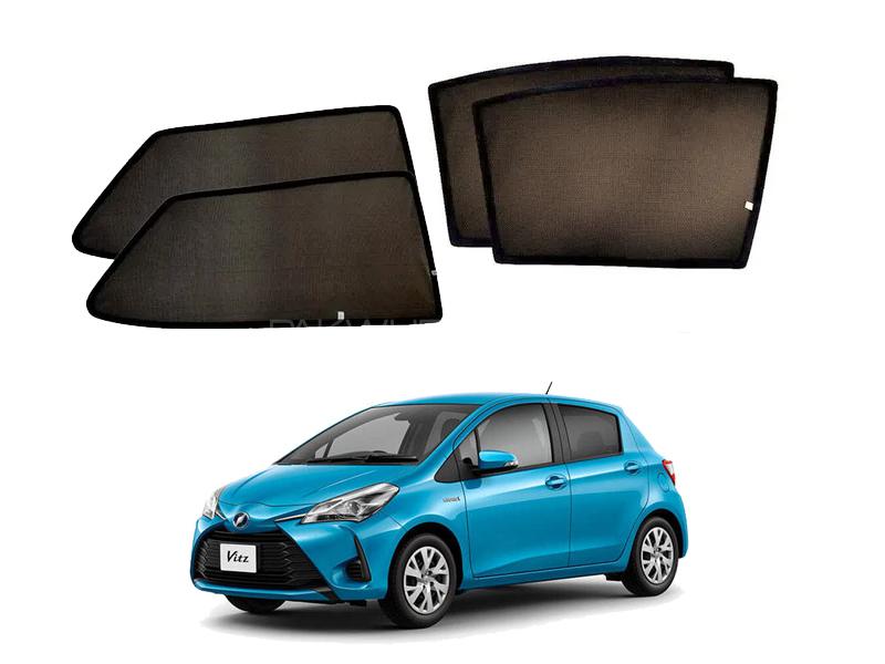 Toyota Vitz 2016-2022 Fix Side Shade Black UV Protection Heat Protection 