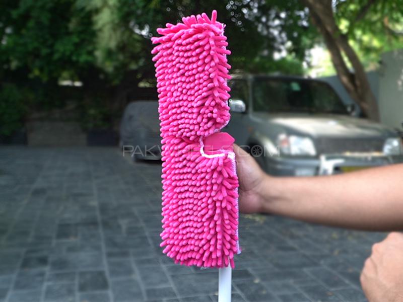 Car Microfiber Wash and Dry 2in1 Extension Mop Image-1