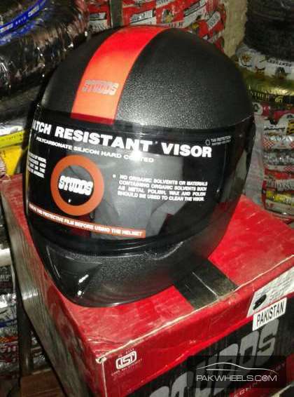 Black and red Imported Studd-Brand new Helmet for sale  Image-1