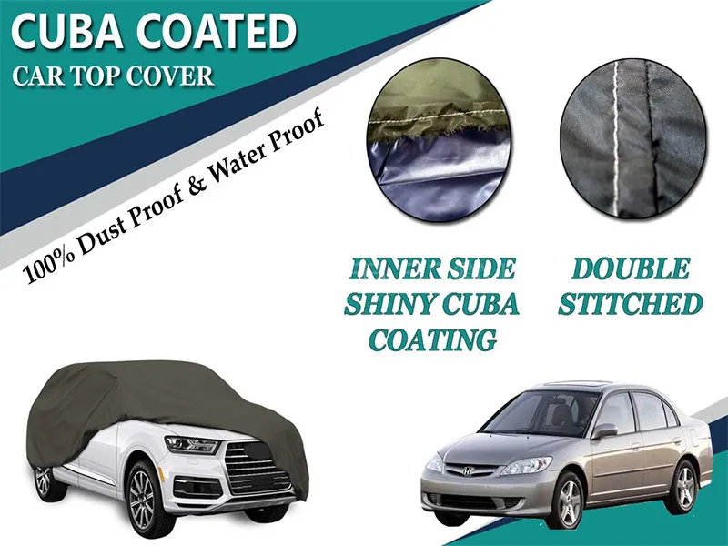 Honda Civic 2002-2006 Inner Cuba Coated Top Cover | Water Proof | Double Stitched  Image-1