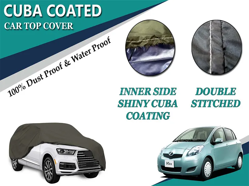 Toyota Vitz 2005-2010 Inner Cuba Coated Top Cover | Water Proof | Double Stitched  Image-1