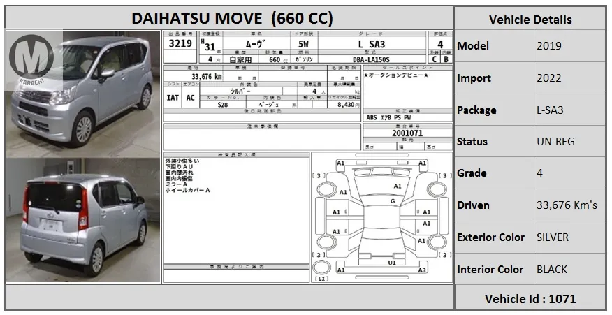 Daihatsu Move 2019 for Sale in Karachi Image-1