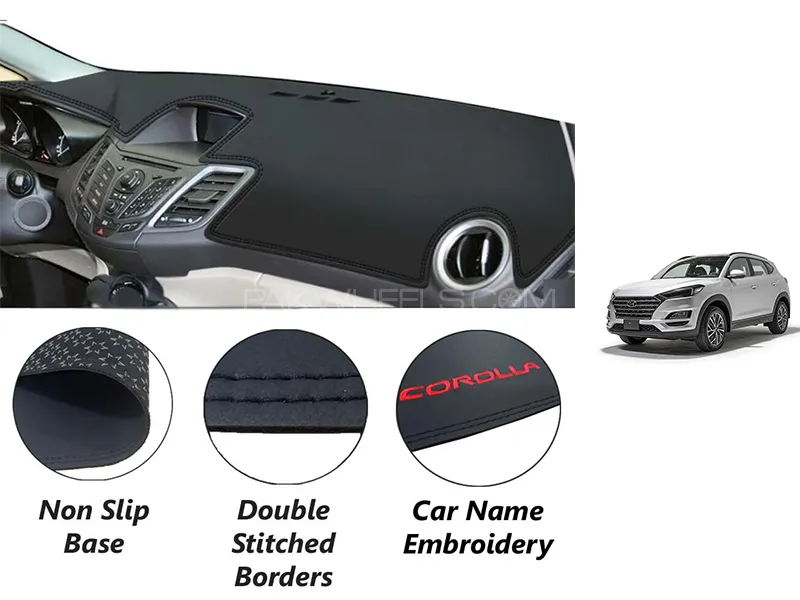 Hyundai Tucson 2020-2023 Leatherette Dashboard Cover | Non Slip | Water Proof  Image-1