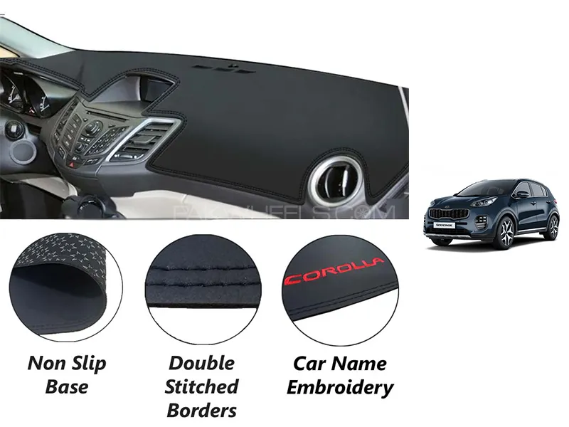 Kia Sportage 2019-2023 Leatherette Dashboard Cover | Non Slip | Water Proof  Image-1