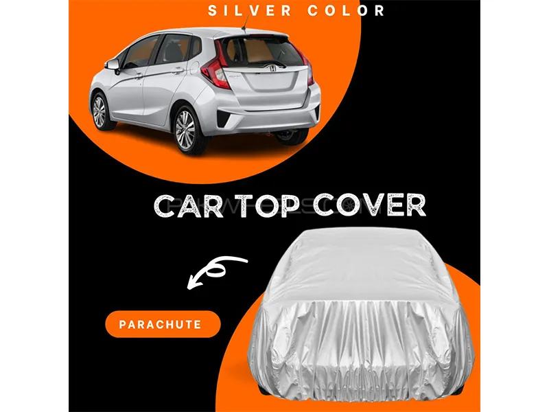 Honda Fit 2013-2022 Parachute Silver Car Top Cover Image-1