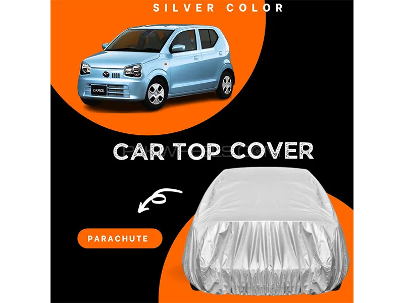 Mazda Carol 2014-2022 Parachute Silver Car Top Cover Image-1
