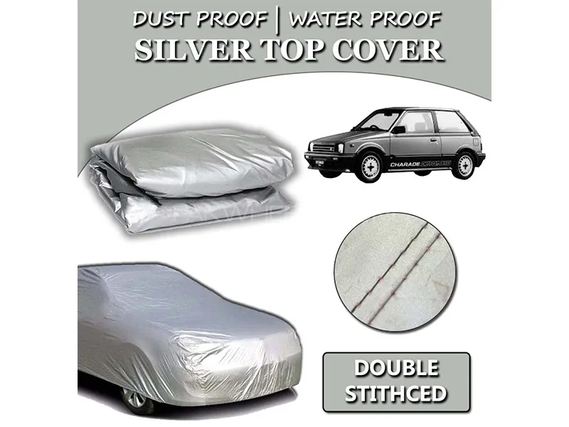 Daihatsu Charade 1984-1986 Parachute Silver Car Top Cover | Heat Proof | Double Stitched  Image-1