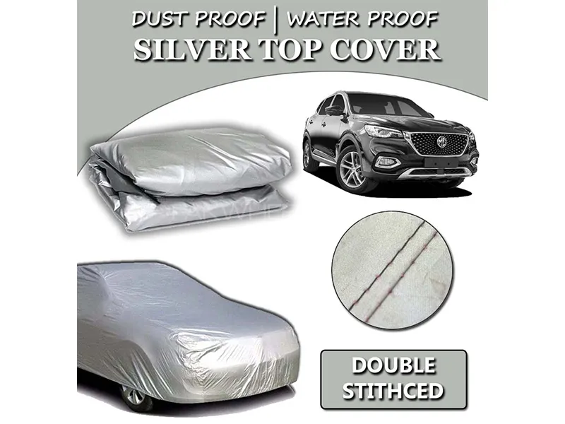 MG HS Parachute 2020-2022 Parachute Silver Car Top Cover | Heat Proof | Double Stitched Image-1